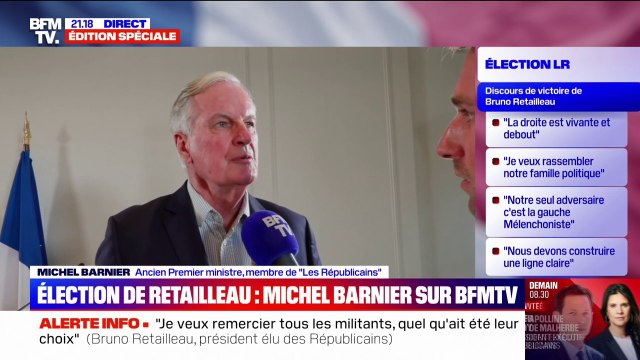 Retailleau président des Républicains: pour Michel Barnier, Bruno Retailleau est capable de rester au gouvernement s'il met l'intérêt du pays au dessus