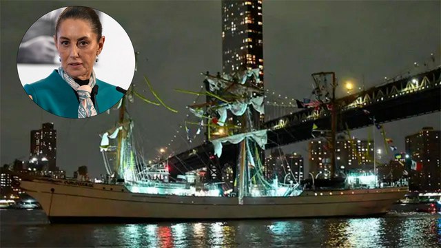 Claudia Sheinbaum lamenta uso político del accidente del Buque Cuauhtémoc en Nueva York