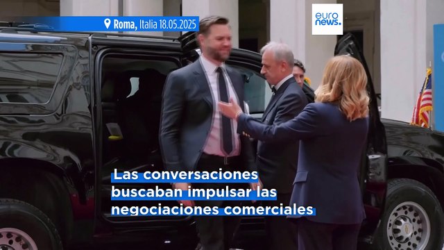 Meloni acoge en Italia conversaciones entre Von der Leyen y el vicepresidente de Estados Unidos, J.D. Vance
