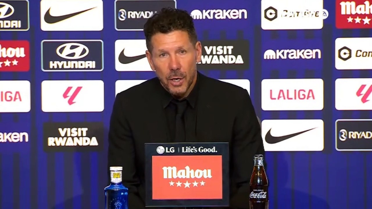 Simeone: "Esta temporada vinieron cinco futbolistas y hubo una mejora, vamos a seguir en esa línea"