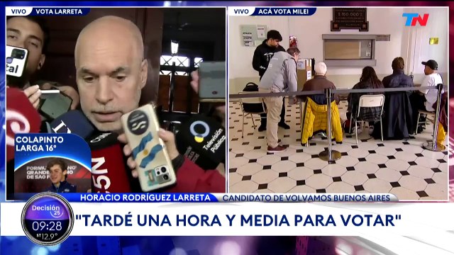 Un camarógrafo se desmayó mientras hablaba Horacio Rodríguez Larreta