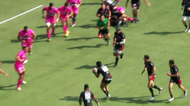 TOP 14 - Essai de Arno BOTHA (LOU) - Stade Français Paris - LOU Rugby