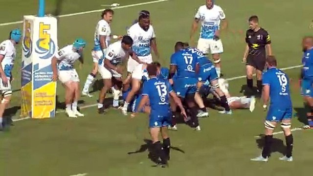 TOP 14 - Essai de Phil KITE (RCV) - Aviron Bayonnais - RC Vannes