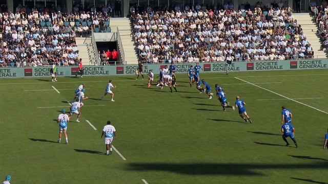 TOP 14 - Essai de Cheikh TIBERGHIEN (AB) - Aviron Bayonnais - RC Vannes