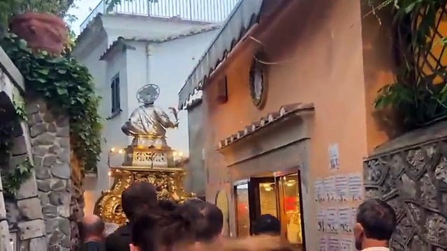 Ravello (SA) - La processione con la statua di San Pantaleone da Nicomedia (18.06.25)