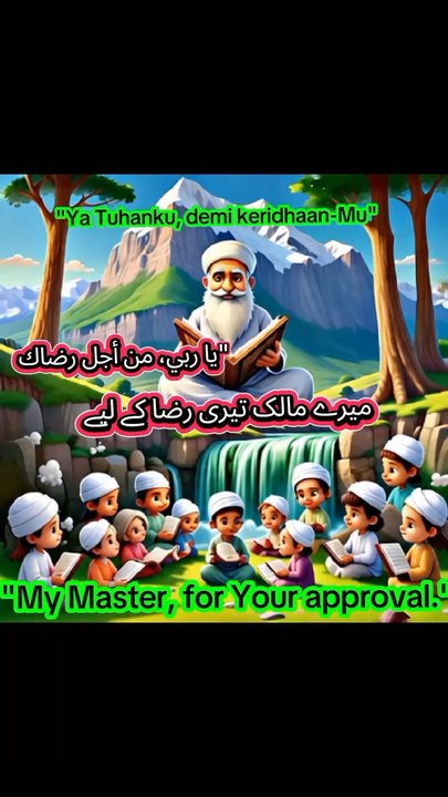 "O my Master, for Your approval"