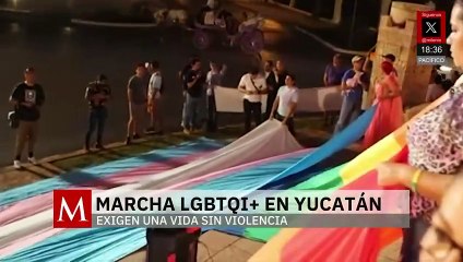 En Yucatán, exigen una vida sin violencia en marcha LGBTIQ+