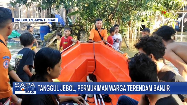Tanggul Sungai Jebol, 450 Rumah Warga di Grobogan Terendam Banjir