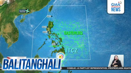PAGASA -  ITCZ, magpapaulan sa Mindanao, Palawan at ilang panig ng Visayas | Balitanghali
