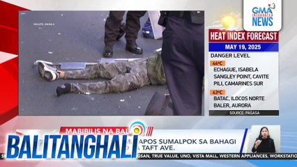Lalaki, sugatan matapos sumalpok sa bahagi ng center island sa Taft Ave. | Balitanghali
