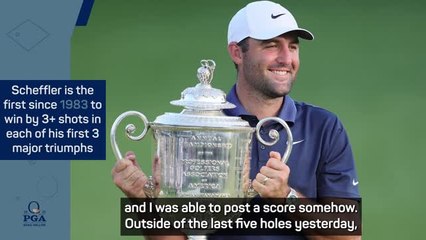 Scheffler staying grounded despite Tiger Woods comparisons after winning PGA Championship