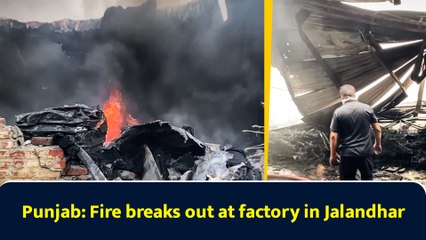 Punjab: Fire breaks out at factory in Jalandhar