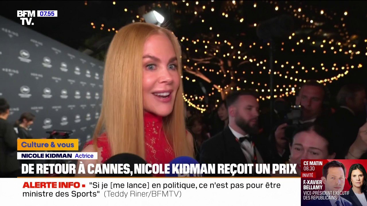 Après avoir tourné avec 27 réalisatrices en huit ans, Nicole Kidman récompensée du prix "Women in motion" à Cannes