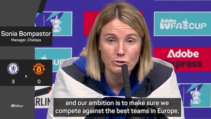 Bompastor wants more from Chelsea despite dominant domestic treble