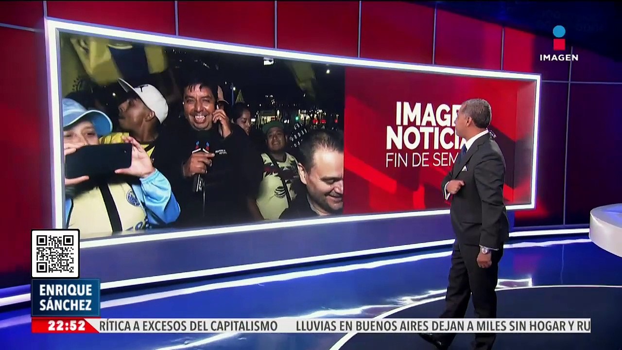 Americanistas celebran triunfo ante Cruz Azul en el Ángel de la Independencia