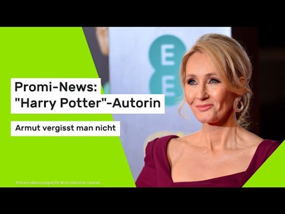 Promi-News: 'Harry Potter'-Autorin: Armut vergisst man nicht