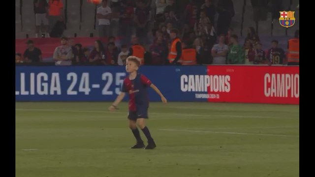 El hijo de Szczesny hace una chilena en plena celebración y lo que hace su padre tiene al culé loco: aura por las nubes