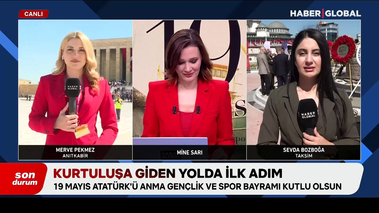 İstanbul'da 19 Mayıs coşkusu: Kutlamaların adresi Taksim Meydanı