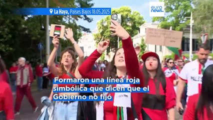 Histórica marcha en La Haya: más de 100.000 personas exigen fin de ofensiva israelí en Gaza