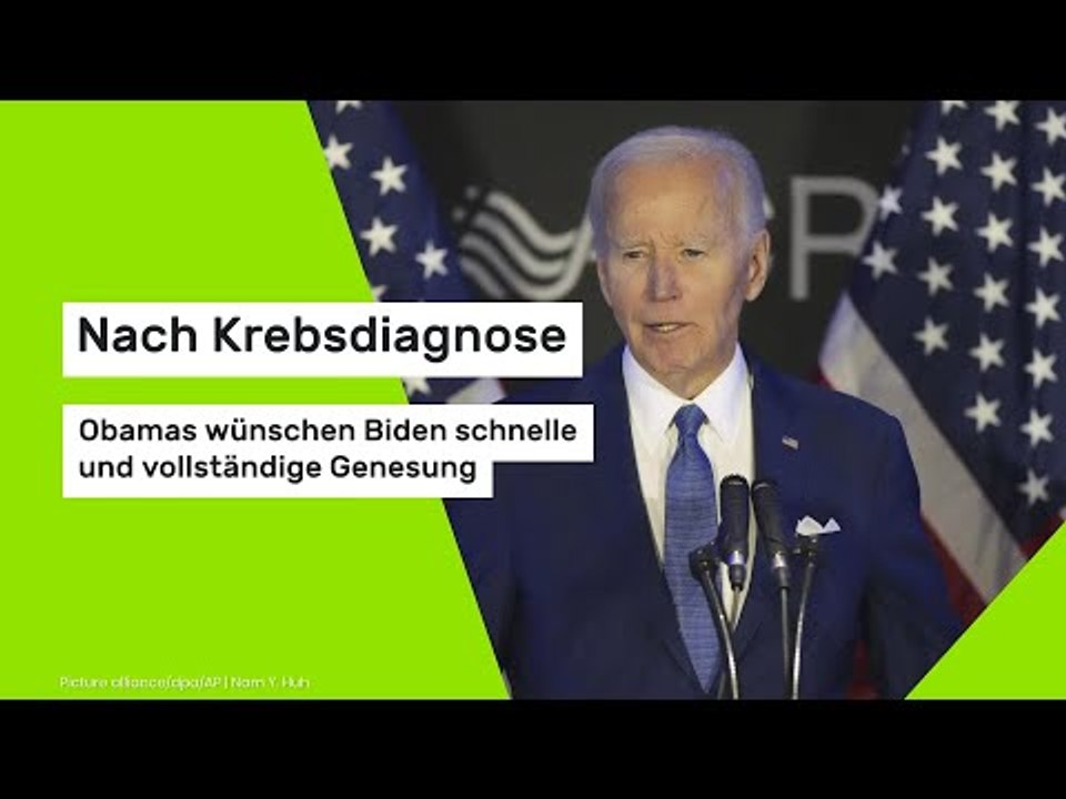 Nach Krebsdiagnose: Obamas wünschen Biden schnelle und vollständige Genesung