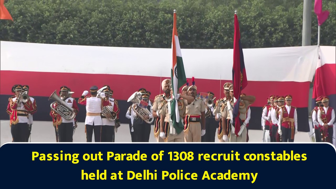 Passing out Parade of 1308 recruit constables held at Delhi Police Academy