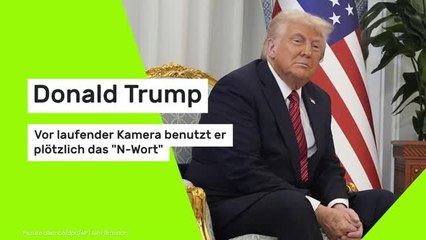 Donald Trump: Vor laufender Kamera benutzt er plötzlich das "N-Wort"
