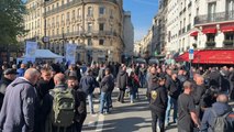 Manifestation et opération escargot pour les taxis à Paris