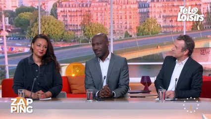 ZAP Julia Martin (Télématin) arrive blessée sur le plateau