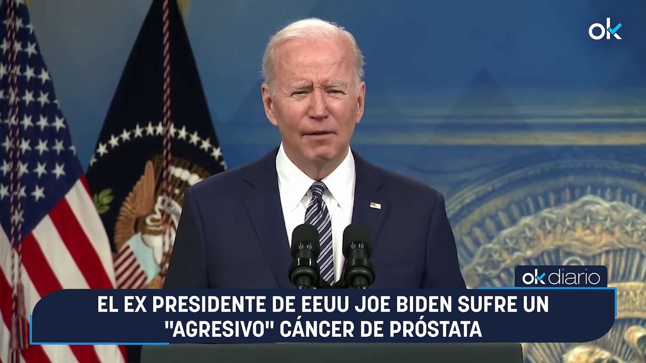 El ex presidente de EEUU Joe Biden sufre un "agresivo" cáncer de próstata