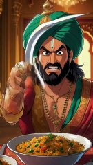 Akbar Lost His Mind Over Biryani! |Funny short #cartoon #akbar #shorts #ai #story #chhotudada #video