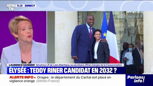 Je serais très heureuse que nous puissions accueillir Teddy Riner : Laurence Garnier (LR) réagit aux propos du judoka qui dit ne fermer aucune porte quant à un potentiel avenir en politique