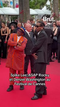 Spike Lee, ASAP Rocky et Denzel Washington à Cannes