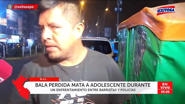 Menor muere por herida de bala durante enfrentamiento entre barristas y policías en San Juan de Lurigancho