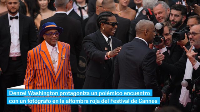 El tenso encuentro de Denzel Washington con un fotógrafo en el Festival de Cannes
