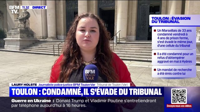 Toulon: un homme condamné pour un refus d'obtempérer s'évade avant son transfert en prison