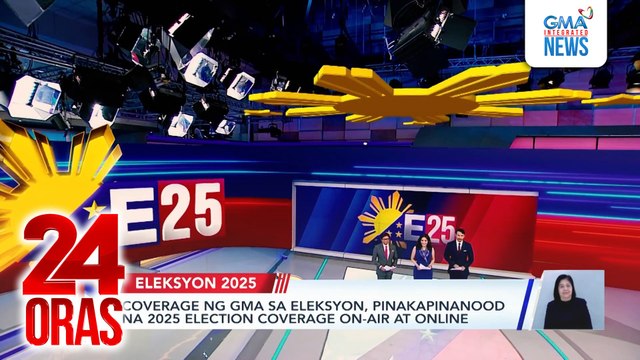 Coverage ng GMA sa Eleksyon, pinakapinanood na 2025 Election coverage on-air at online (May 16, 2025 report) | 24 Oras