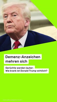 Copy of Demenz-Anzeichen mehren sich: Gerüchte werden lauter: Wie krank ist Donald Trump wirklich?