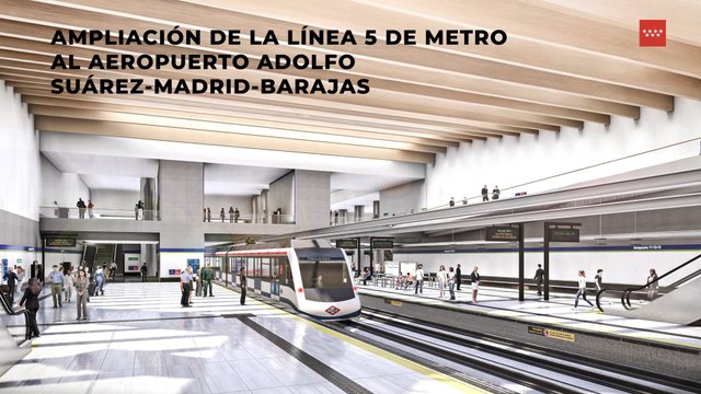 De Barajas a la Gran Vía en media hora: comienza la ampliación de la L5 de Metro de Madrid al aeropuerto