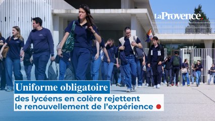 Uniforme obligatoire : des lycéens en colère rejettent le renouvellement de l'expérience