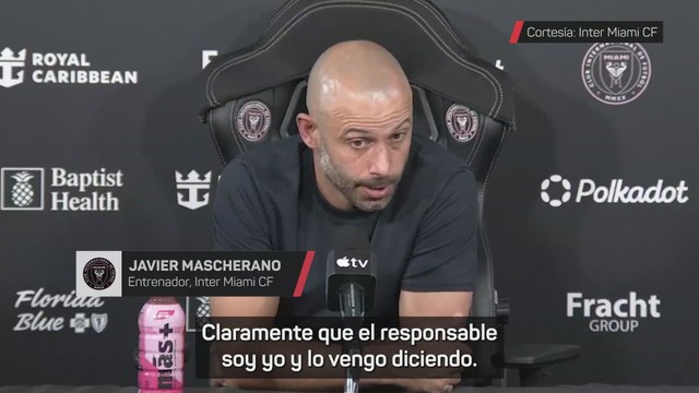 El Inter Miami de Mascherano, en caída libre: Soy el responsable