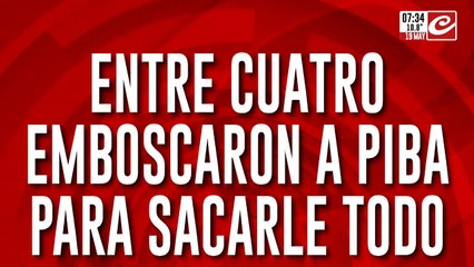 Cobardes emboscaron a piba, la golpearon y le robaron absolutamente todo