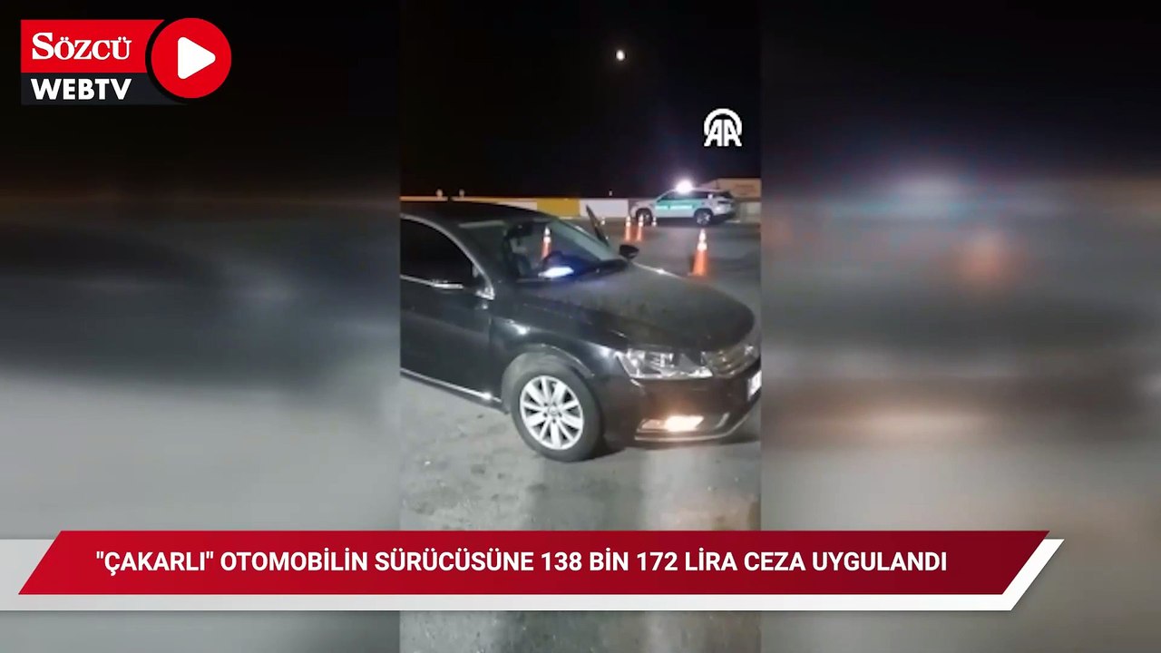 Aydın'da "çakarlı" otomobilin sürücüsüne 138 bin 172 lira ceza uygulandı