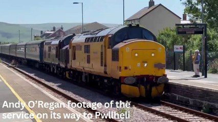 Cambrian pathfinder rail tour travels through Powys and Gwynedd