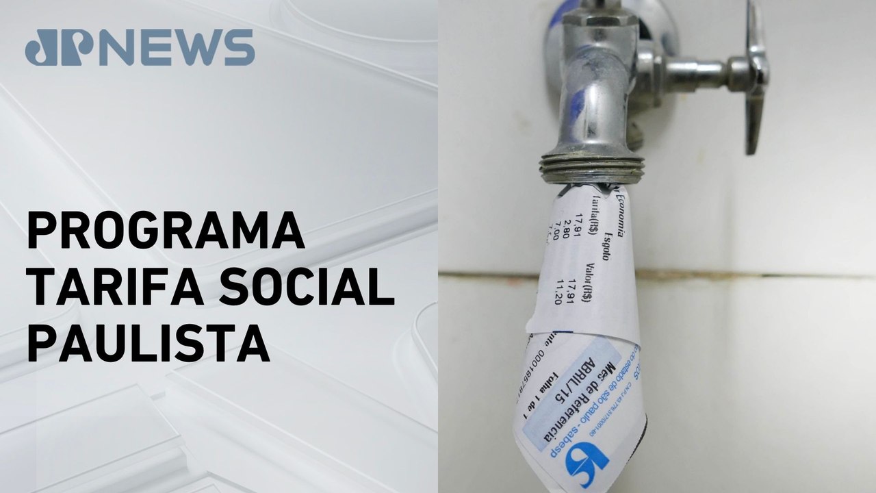 SP estima beneficiar 300 mil famílias com desconto em contas de água e esgoto