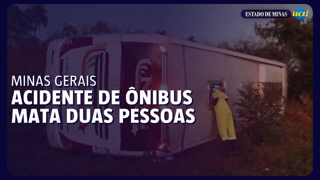 Capotamento de ônibus de viagem mata duas pessoas em Varginha