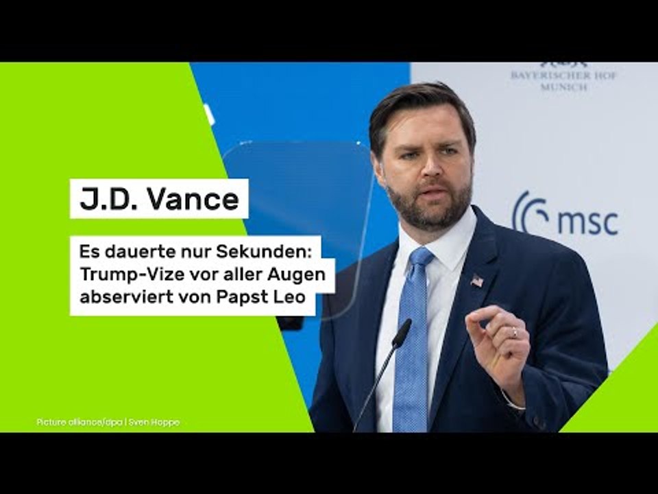 J.D. Vance: Es dauerte nur Sekunden: Trump-Vize vor aller Augen abserviert von Papst Leo