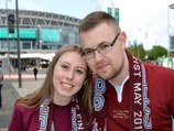 We got you on camera! South Shields fans at Wembley