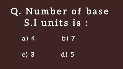 Number of base si units is