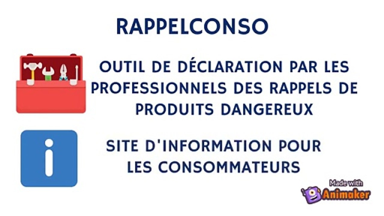 Présentation du site Rappel Conso, le site des alertes de produits dangereux