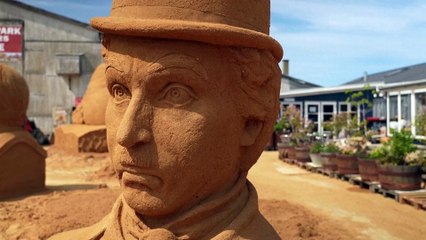 Escultores de areia de todo o mundo transformam costa dinamarquesa